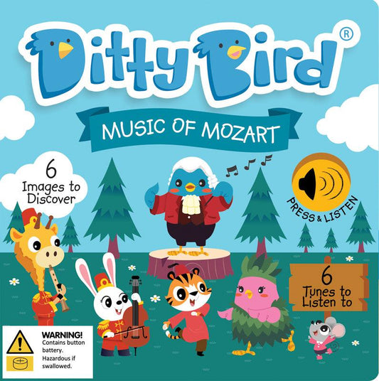 Ditty Bird - Music of Mozart Board Book - Baby Harbour