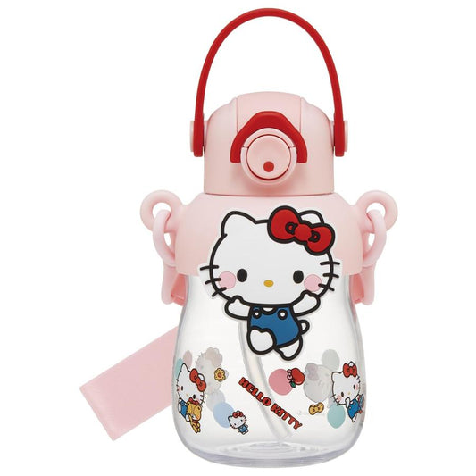 Skater - Straw Water Bottle with 3D Mascot 650mL Hello Kitty