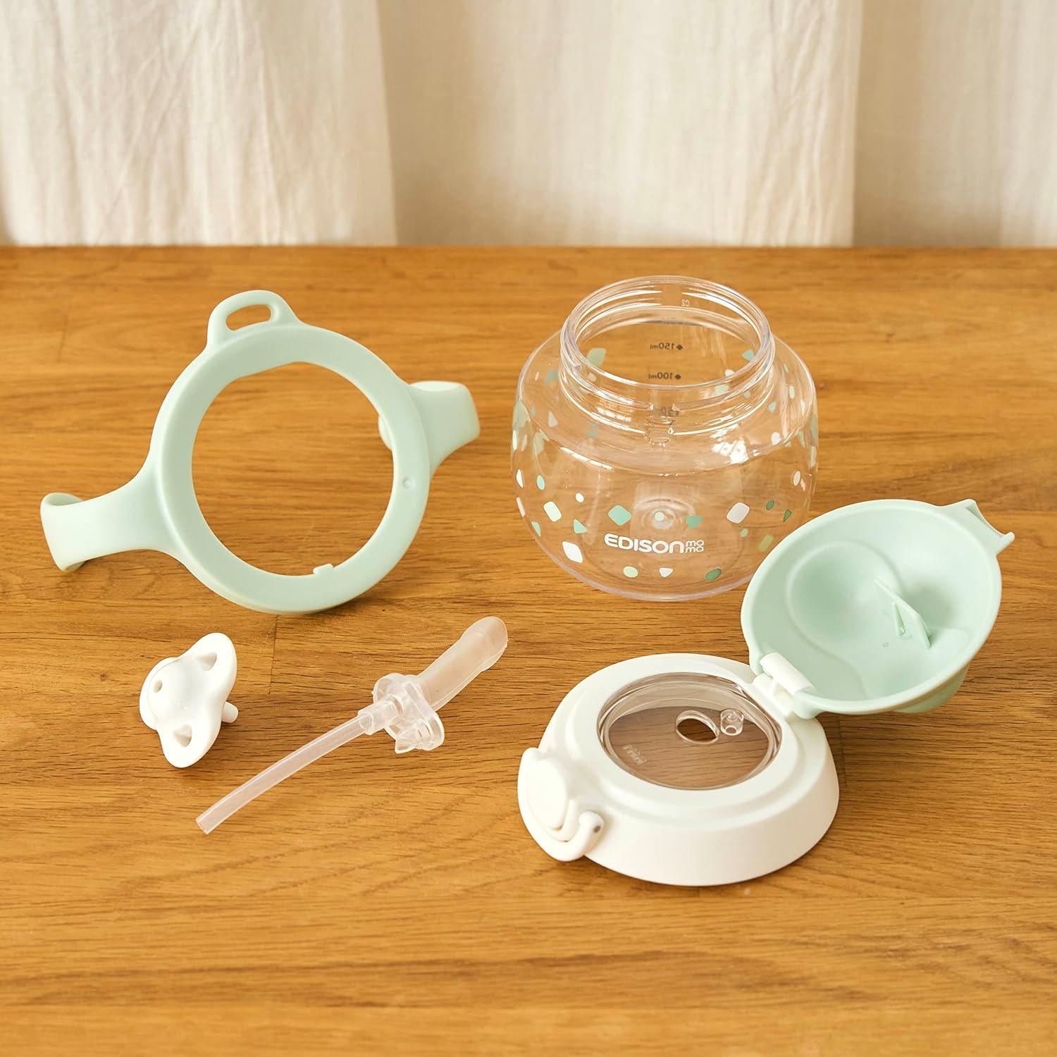 EDISONmama - Animarl Straw Mug 200ml Green - Baby Harbour