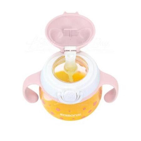 EDISONmama - Animarl Straw Mug 200ml Pink - Baby Harbour