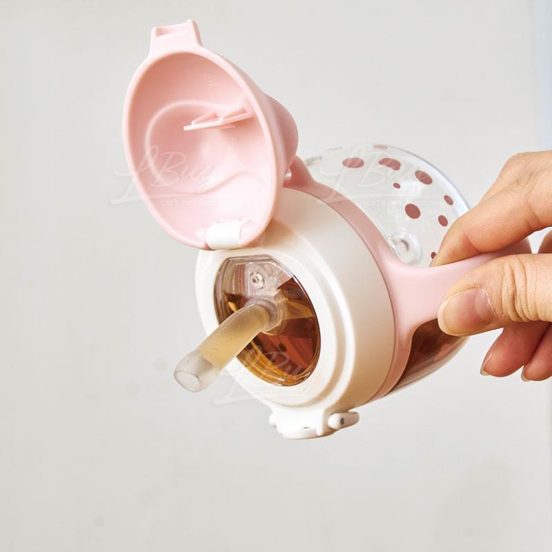 EDISONmama - Animarl Straw Mug 200ml Pink - Baby Harbour