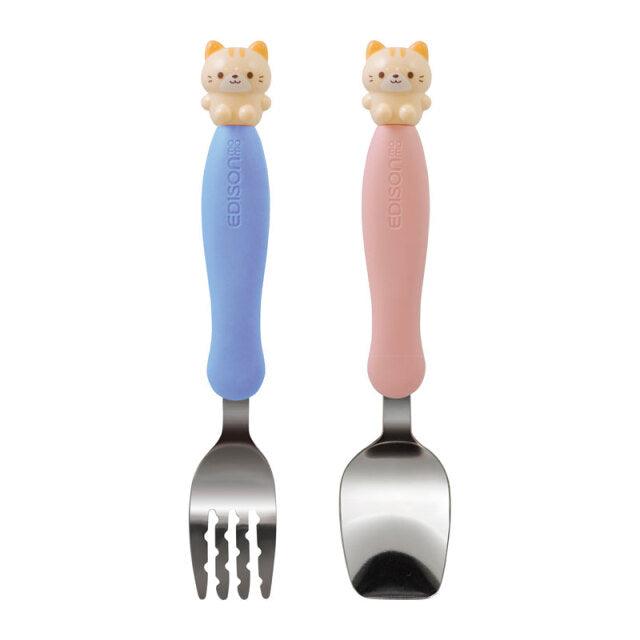 EDISONmama - Fork And Spoone Set Cat 3Y+ - Baby Harbour