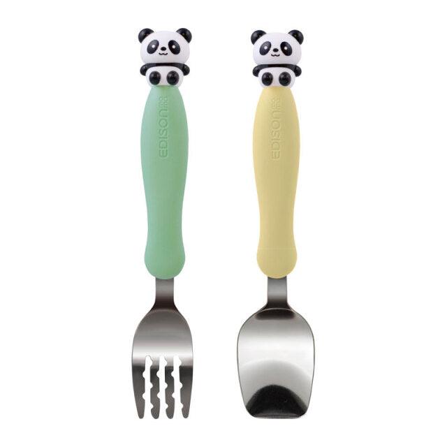 EDISONmama - Fork And Spoone Set Panda 3Y+ - Baby Harbour