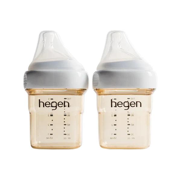 Hegen PCTO™ 150ml Feeding Bottle PPSU, 2-Pack with 2 x Slow Flow Teat (0 to 3 Months) - Baby Harbour