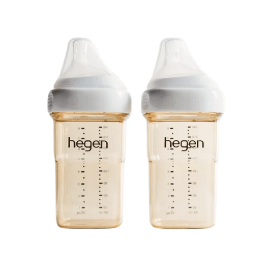 Hegen PCTO™ 240ml Feeding Bottle PPSU(2Pack) with 2 x Medium Flow Teat (3 to 6 Months) - Baby Harbour