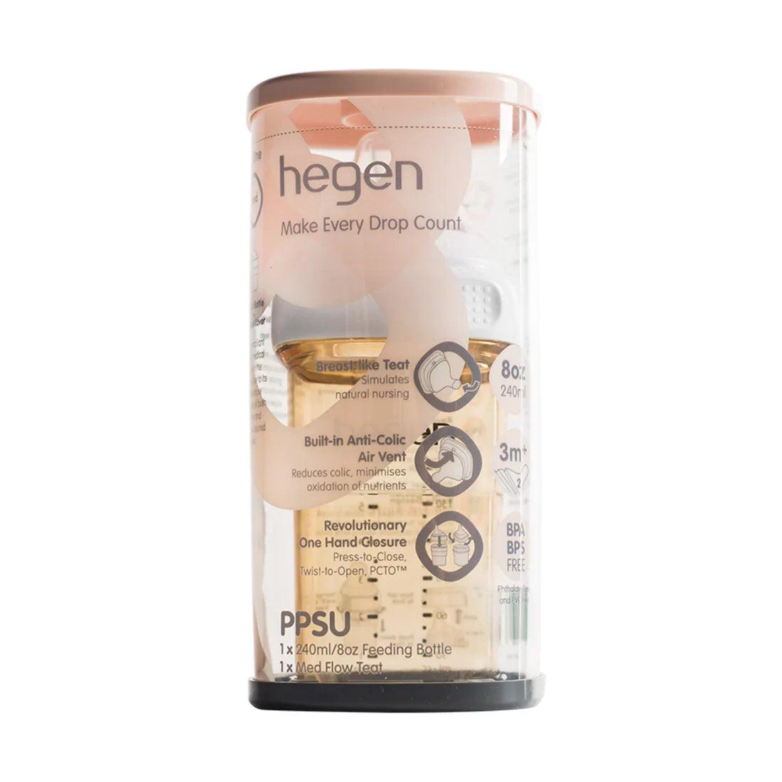 Hegen - PCTO™ 240ml Feeding Bottle PPSU with Medium Flow Teat (3 to 6 Months) - Baby Harbour