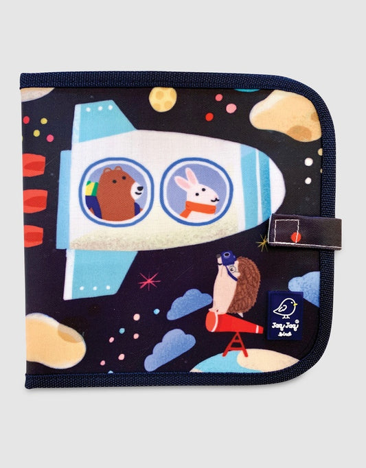 Jaq Jaq Bird - Doodle It & Go Erasable Book - Jaq Jaq Bird & Friends - Spaceships
