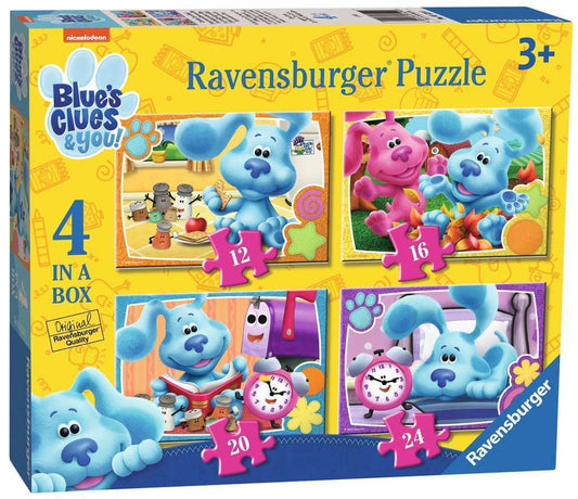 Ravensburger - Blues Clues: 4 in a Box - 12, 16, 20, 24pc Puzzles