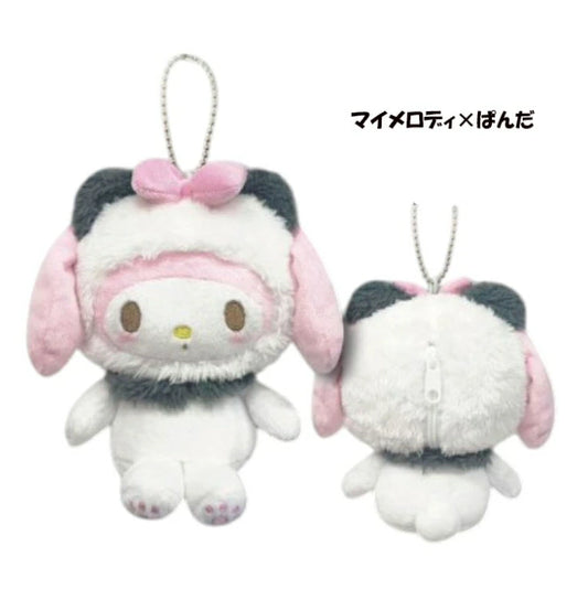 Sanrio My Melody Mascot – Fluffy Panda Costume with Ball Chain (My Melo)
