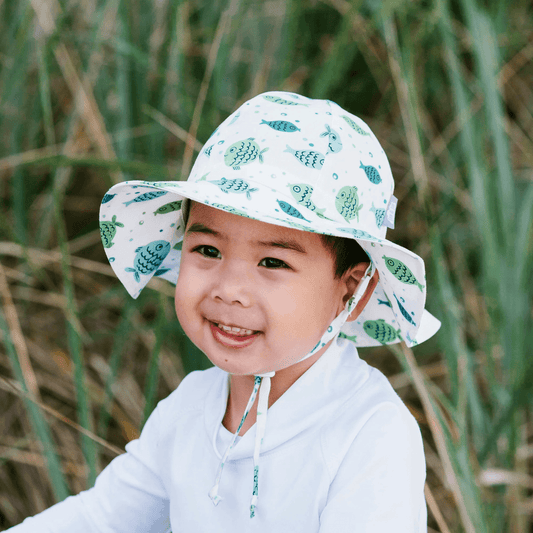 Jan Jul - Kids Cotton Floppy Hat Fish Friends - Baby Harbour