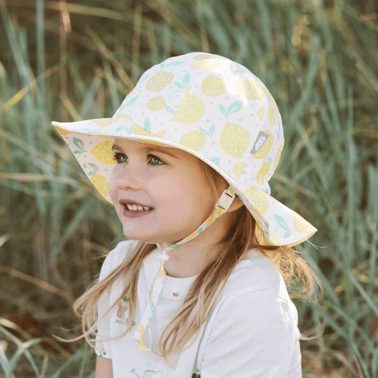 Jan Jul - Kids Cotton Floppy Hat Lemon Fresh - Baby Harbour