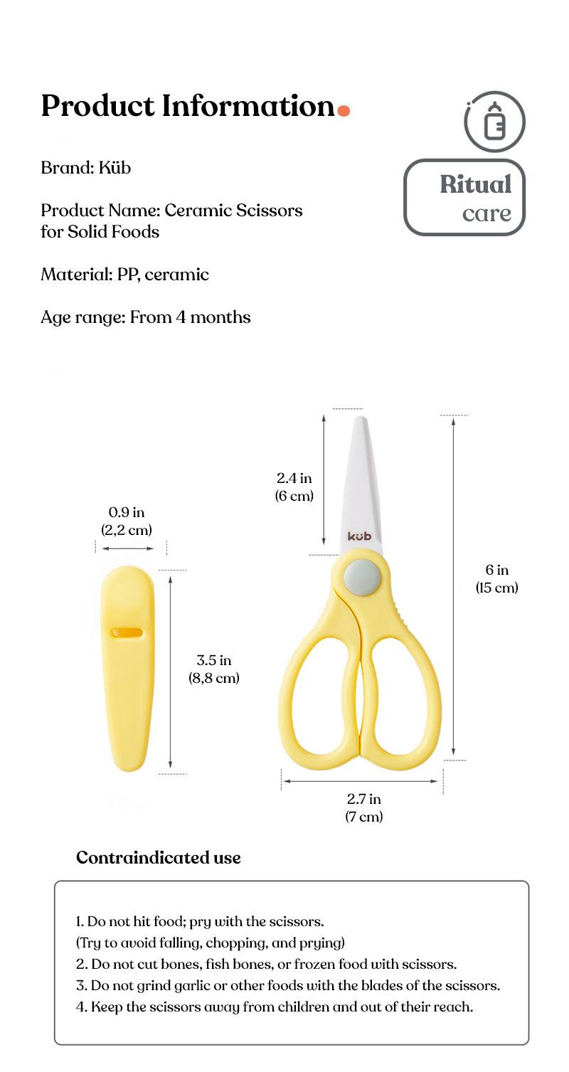 KUB - Baby Ceramic Food Scissor - Baby Harbour