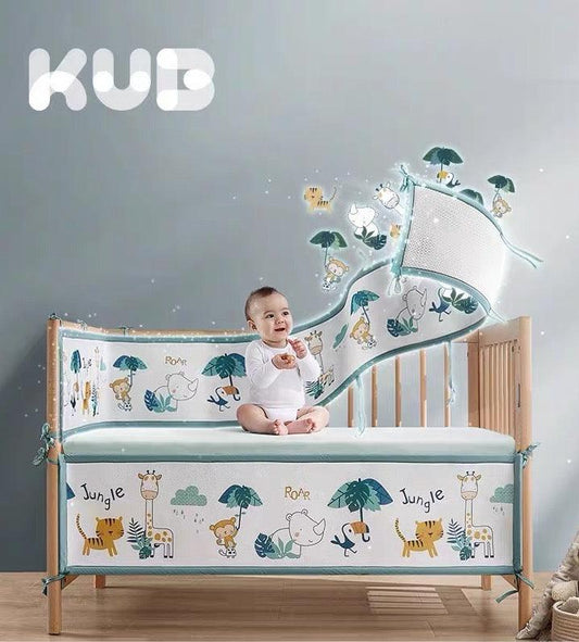 KUB - Baby Cot Breathable Bumper 130*70cm sea world - Baby Harbour