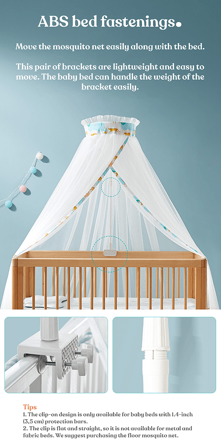 Kub - Clamping Mosquito Net - Baby Harbour