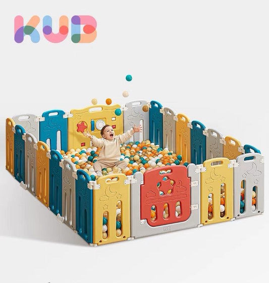 KUB - Foldable Baby Playpen 16+2 Panels - Baby Harbour