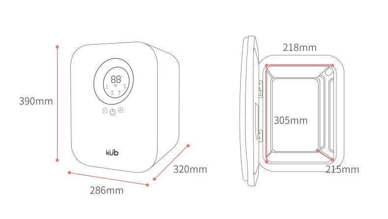 KUB - Multifunction Disinfection Cabinet 12 LED Light - Baby Harbour