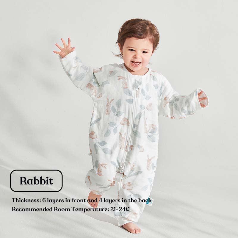 Kub - Sleepsuit Split Leg 1.0t Bunny - Baby Harbour