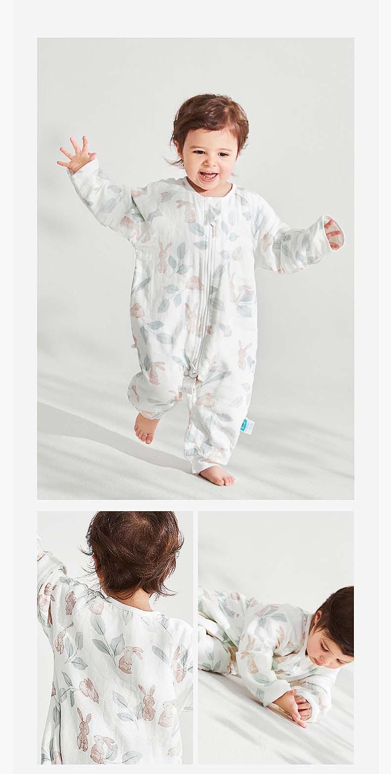 Kub - Sleepsuit Split Leg 1.0t Bunny - Baby Harbour