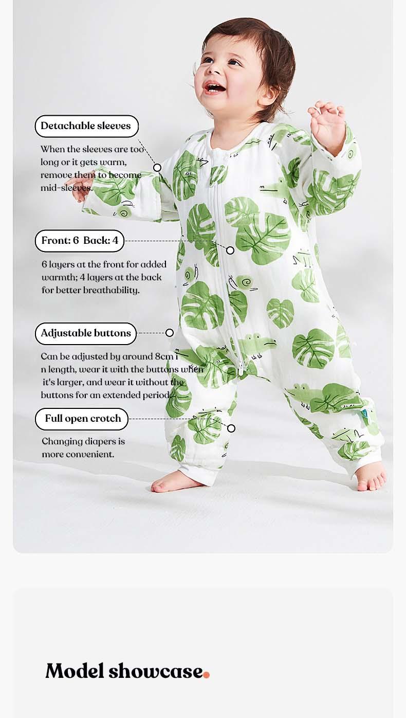 Kub - Sleepsuit Split Leg 1.0t Bunny - Baby Harbour