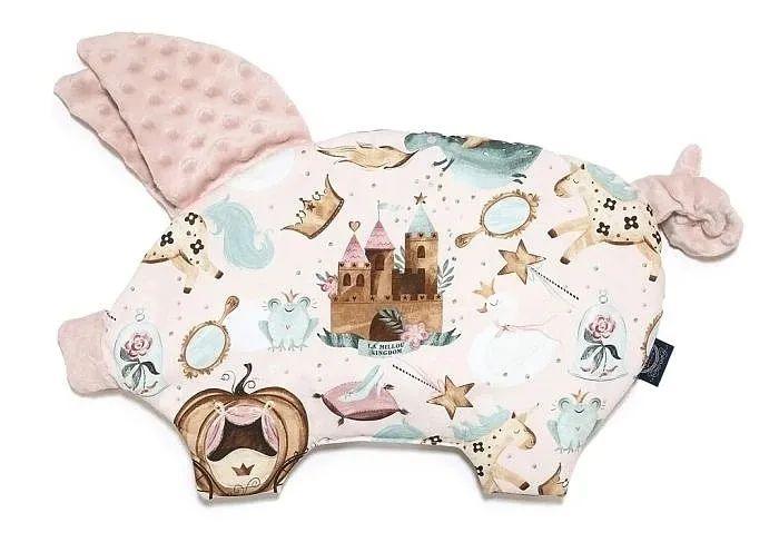 La Millou Sleeping Pig Pillow Princess/Smoke Rose - Baby Harbour