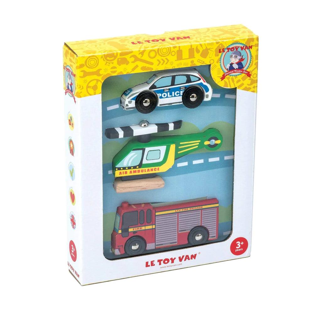 Le Toy Van - Emergency Vehicles Set - Baby Harbour