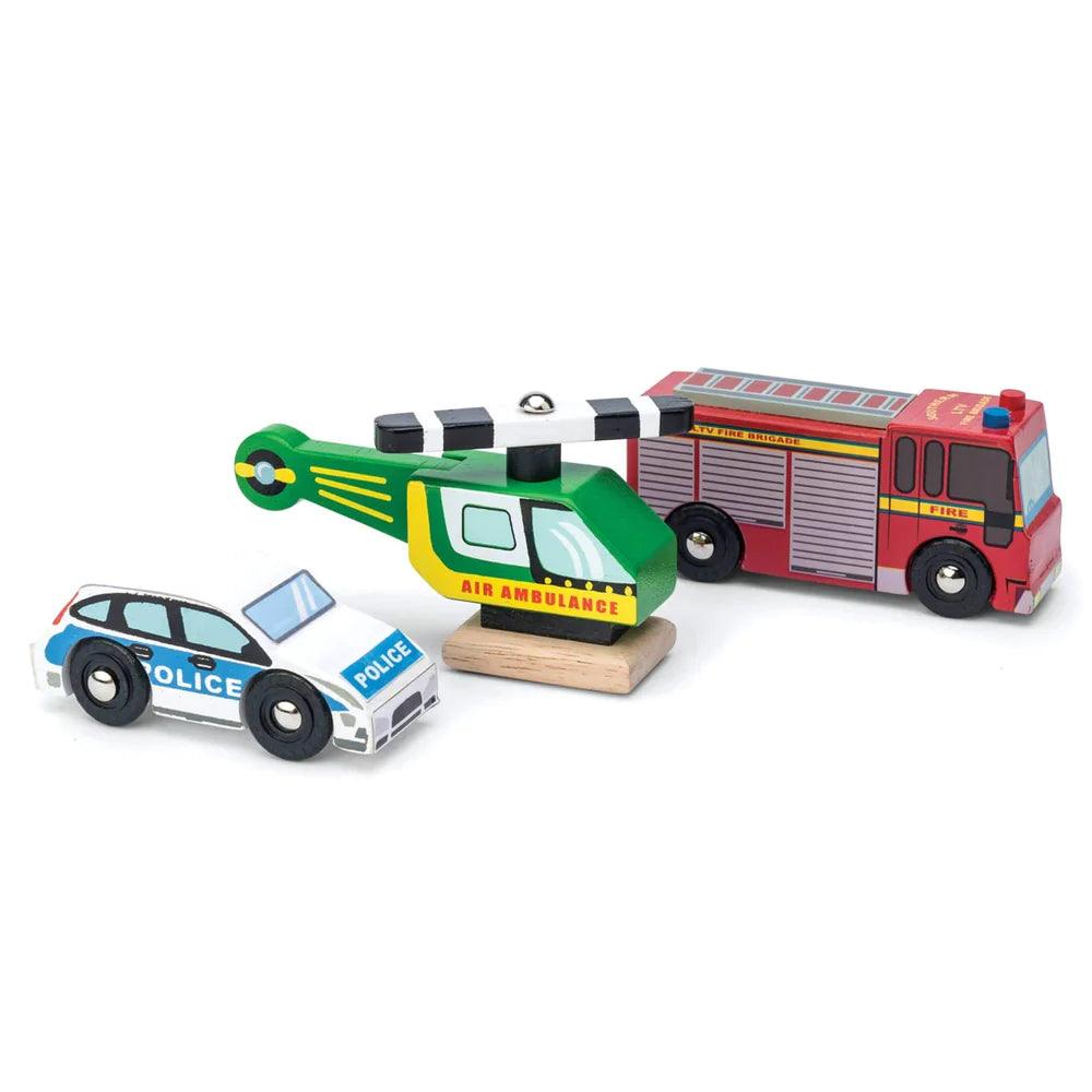 Le Toy Van - Emergency Vehicles Set - Baby Harbour