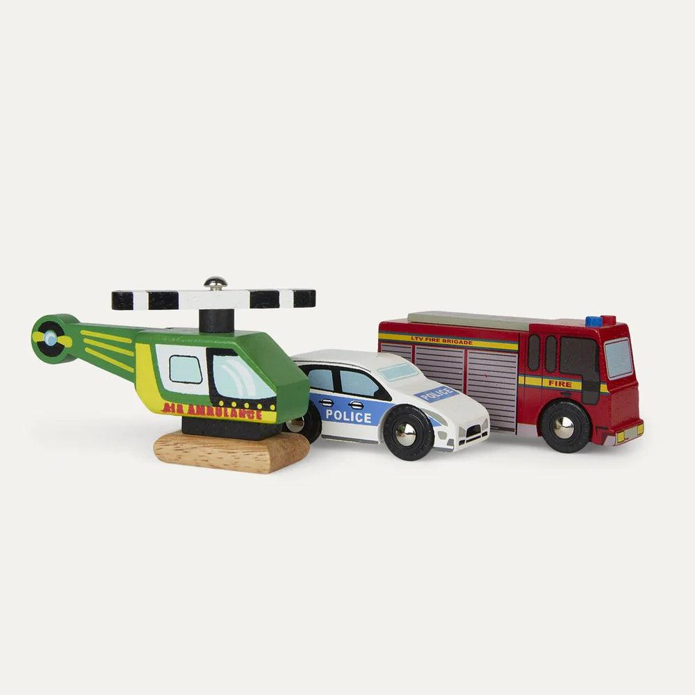 Le Toy Van - Emergency Vehicles Set - Baby Harbour