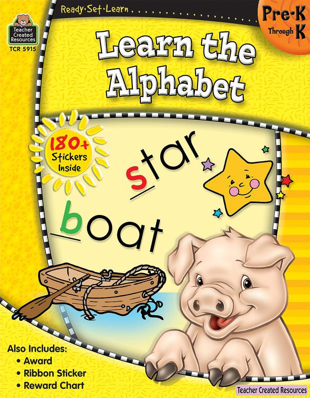 Learn the Alphabet Ready Set Learn Book - Grade PreK-K - Baby Harbour