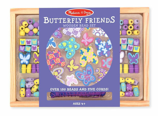 Melissa & Doug - Butterfly Friends Wooden Bead Set - Baby Harbour