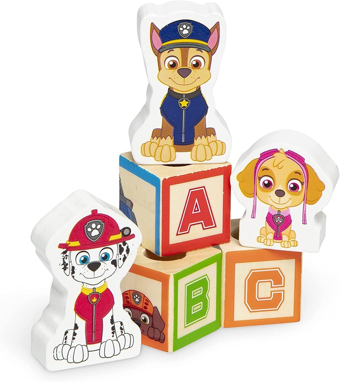 Melissa & Doug - Paw Patrol ABC Wooden Block Truck - Baby Harbour