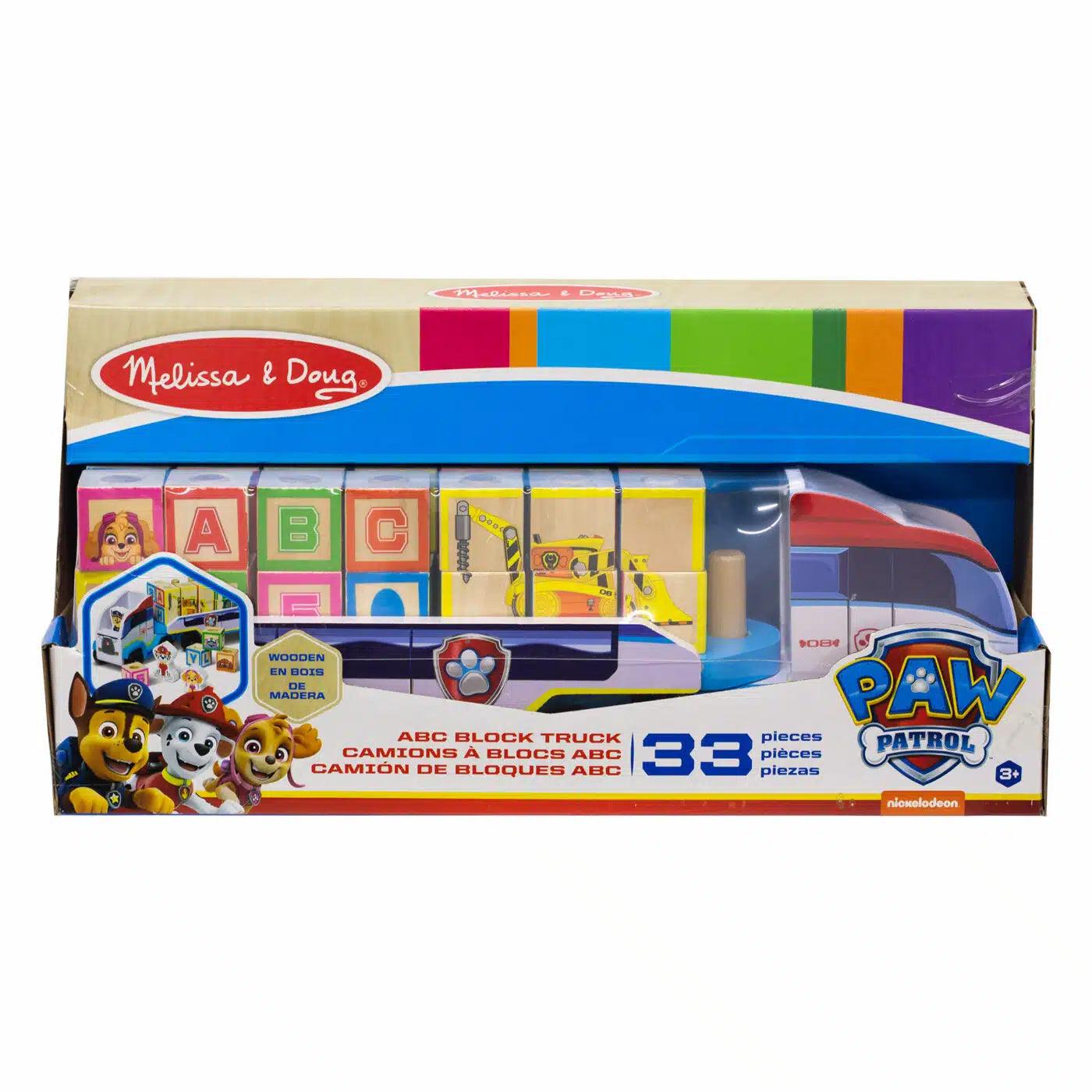 Melissa & Doug - Paw Patrol ABC Wooden Block Truck - Baby Harbour