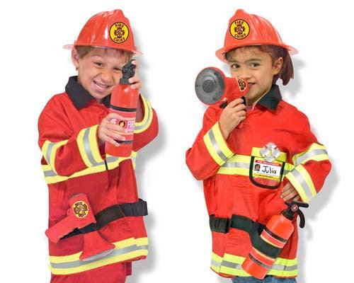 MELISSA DOUG - Fire Chief Role Play Costume Set - Baby Harbour