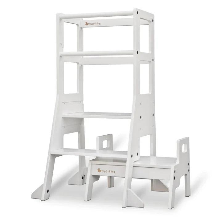 My Duckling JALA Deluxe Adjustable Learning Tower with stool - Baby Harbour