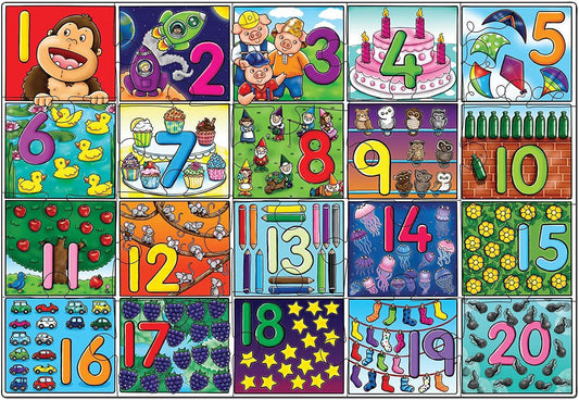 Orchard Toys - Big Number Puzzle 20pc - Baby Harbour