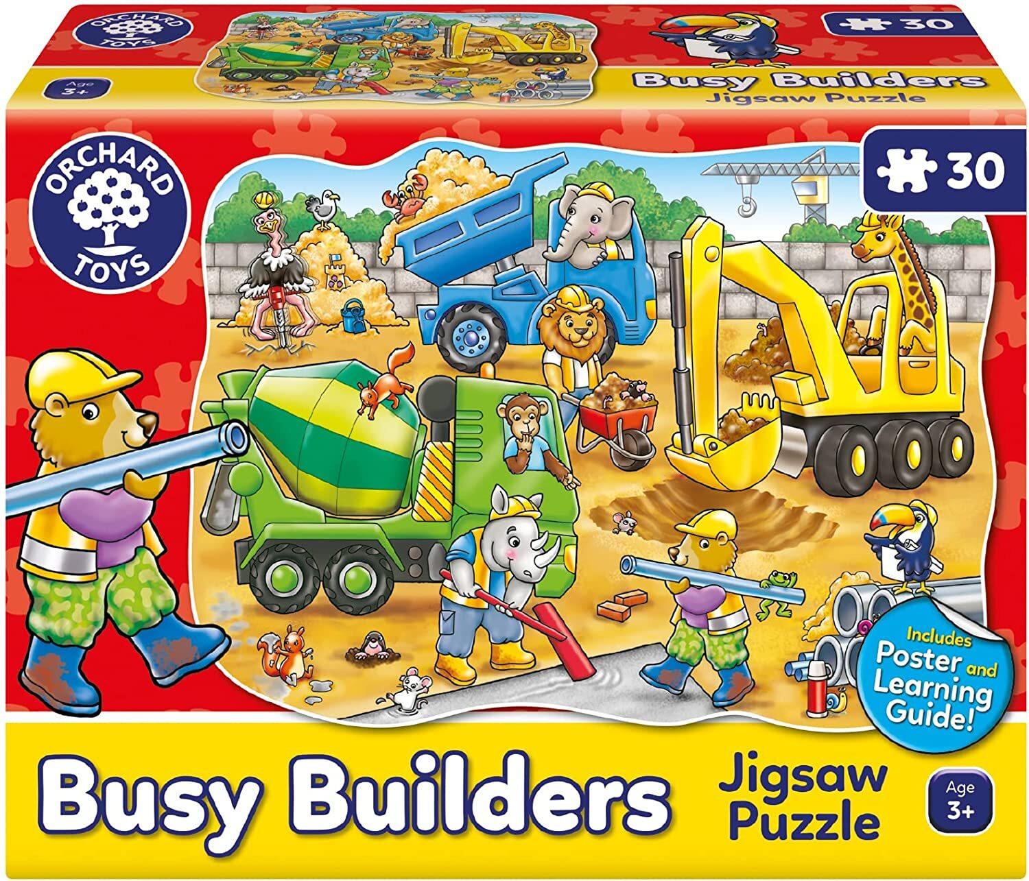 Orchard Toys - Busy Builders Puzzle 30pc - Baby Harbour