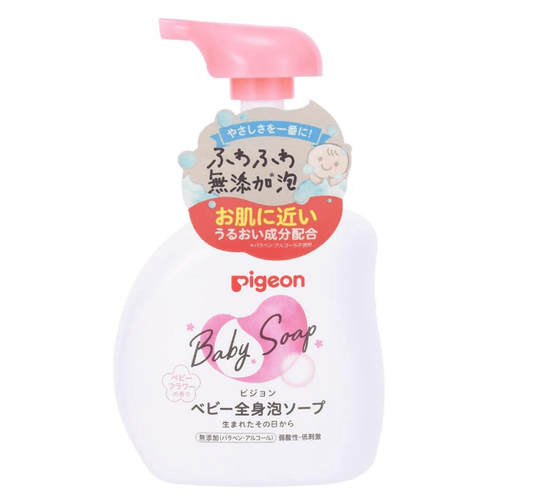 Pigeon -  Baby  Body Foam Soap Flower Fragrance 500ml - Baby Harbour