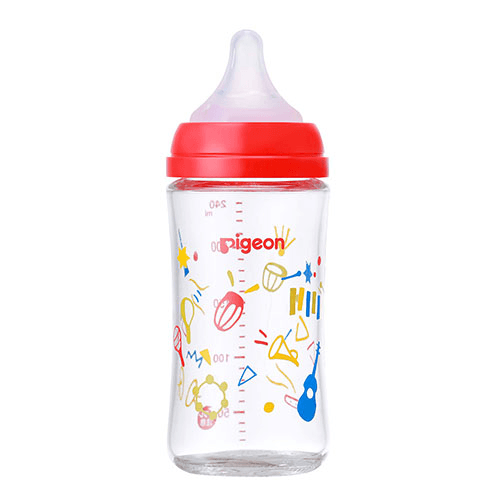 Pigeon - Baby Glass Feeding Bottle Heat Resistant - Music - Baby Harbour