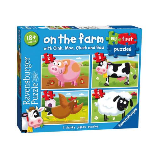 Ravensburger - On the Farm My First Puzzle 2 3 4 5pcs - Baby Harbour