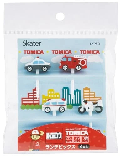 Skater - Lunch Picks 4-pack Skewers Decoration Tomica