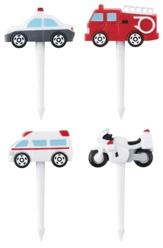 Skater - Lunch Picks 4-pack Skewers Decoration Tomica