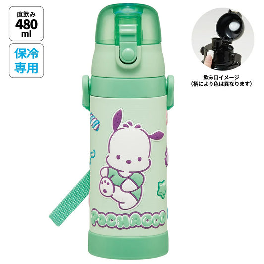 Skater - Vacuum Stainless Steel Insulated Direct Bottle 3D Pochacco 480ml