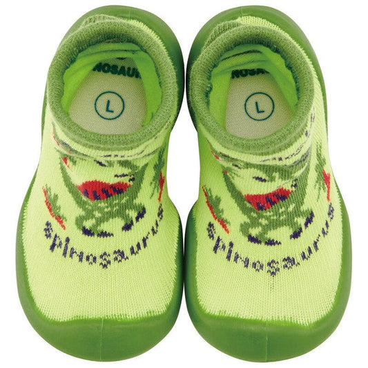 Skater - Anti-Slip Baby First Walking Sock Shoes Dinosaur - Baby Harbour