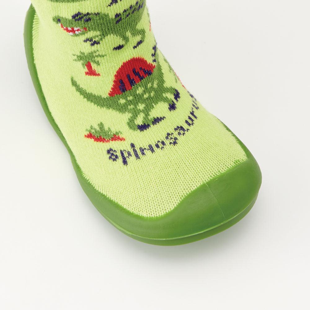 Skater - Anti-Slip Baby First Walking Sock Shoes Dinosaur - Baby Harbour