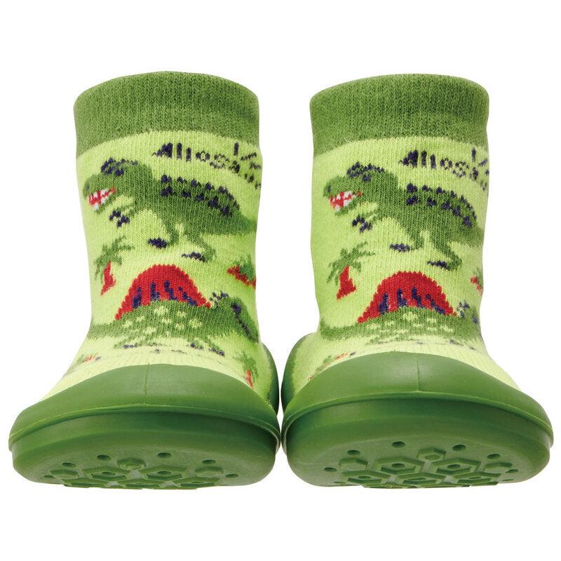 Skater - Anti-Slip Baby First Walking Sock Shoes Dinosaur - Baby Harbour