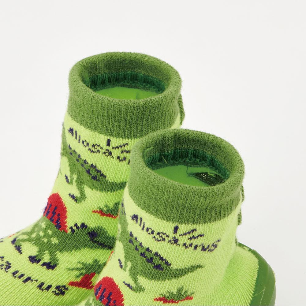 Skater - Anti-Slip Baby First Walking Sock Shoes Dinosaur - Baby Harbour