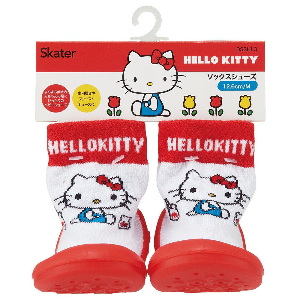 Skater - Anti-Slip Baby First Walking Sock Shoes Hello Kitty - Baby Harbour