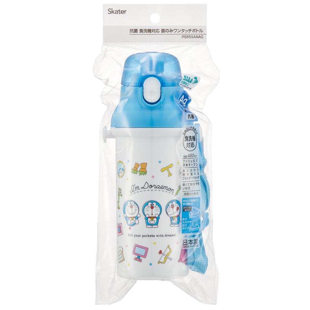 Skater - Antibacterial One-touch Water Bottle Doraemon 480ml - Baby Harbour