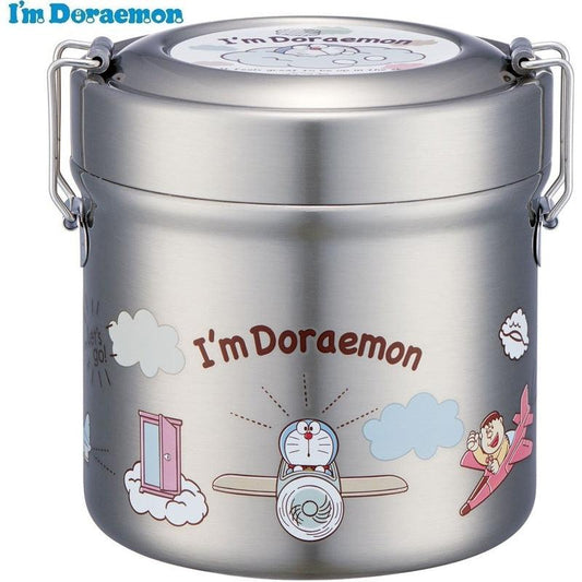 Skater - Antibacterial Vacuum Stainless Lunch Box 600ml Doraemon - Baby Harbour