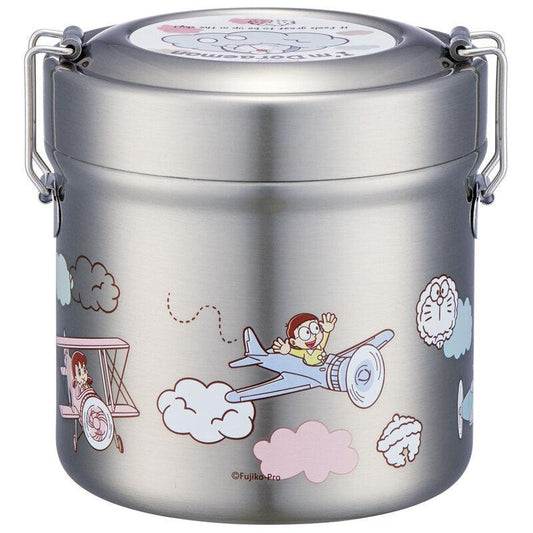 Skater - Antibacterial Vacuum Stainless Lunch Box 600ml Doraemon - Baby Harbour