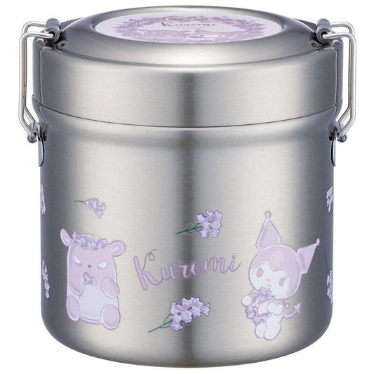 Skater - Antibacterial Vacuum Stainless Lunch Box 600ml Pink Kuromi - Baby Harbour